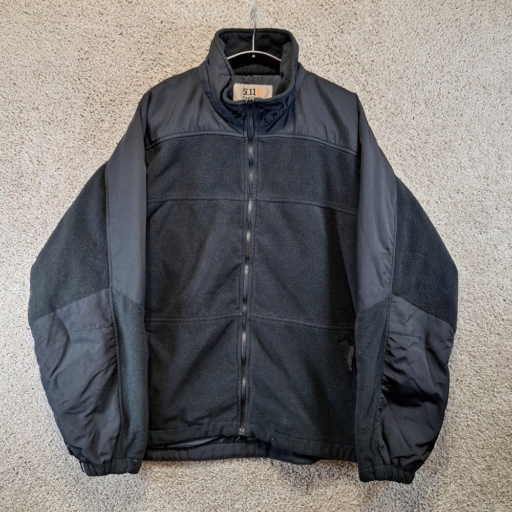5.11 Tactical Fleece Jacket Mens 2XL Black Full Zip Tactical Duty Gorpcore Coat